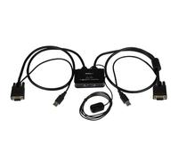 StarTech.com 2-Port USB VGA Cable KVM Switch - USB Powered with Remote Switch