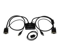 StarTech.com 2 Port USB VGA Cable KVM Switch - USB Powered with Remote Switch