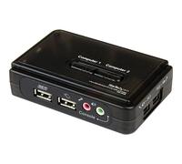 StarTech.com 2 Port USB VGA KVM Switch - Single VGA - Hot-key & Audio Support - 2048x1536 @60Hz KVM Switch - KVM Video Switch (SV211KUSB)