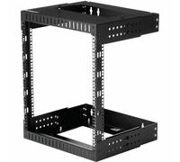 StarTech.com 12U 19" Wall Mount Network Rack - Adjustable Depth 12-20" 2 Post Open Frame Server Room Rack for AV/Data/ IT Communication/Computer Equipment/Switch w/Cage Nuts & Screws