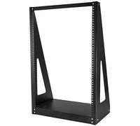 StarTech.com 2-Post 16U Heavy-Duty Desktop Server Rack, Small Open Frame 19in Computer Rack, Compact Network Rack for AV / Studio / Data / IT Equipment, TAA Compliant - Free Standing Two-Post Home/Office Rack