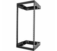StarTech.com 24U 19" Wall Mount Network Rack - Adjustable Depth 12-20" 2 Post Open Frame Server Room Rack for AV/Data/ IT Communication/Computer Equipment/Switch w/Cage Nuts & Screws