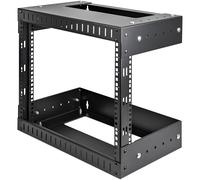 StarTech.com 2-Post 8U Heavy-Duty Wall Mount Network Rack, 19" Open Frame Server