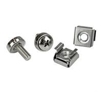 StarTech.com Rack Screws & Cage Nuts M5 - 20 Pack (12 mm) - Installation Tool - Silver