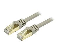 StarTech.com 20ft CAT6a Ethernet Cable - 10 Gigabit Shielded Snagless RJ45 100W PoE Patch Cord - 10GbE STP Network Cable w/Strain Relief - Gray Fluke Tested/Wiring is UL Certified/TIA (C6ASPAT20GR)