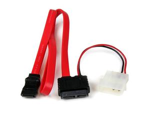 StarTech.com 20in Slimline SATA to SATA with LP4 Power Cable Adapter