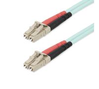 StarTech.com 20m (65ft) LC/UPC to LC/UPC OM4 Multimode Fiber Optic Cable 50/125m LOMMF/VCSEL Zipcord Fiber 100G Low Insertion Loss - LSZH Fiber Jumper Cord
