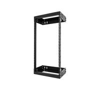 StarTech.com 21U 19" Wall Mount Network Rack - Adjustable Depth 12-20" 2 Post Open Frame Server Room Rack for AV/Data/ IT Communication/Computer Equipment/Switch w/Cage Nuts & Screws