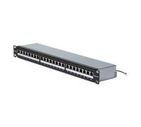 StarTech 24-Port 1U Cat6a STP Patch Panel, 110 Type (C6APANELSTP241UPD)