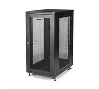 StarTech.com 19in 24U Server Rack Cabinet - 4-Post Adjustable Depth (2" to 30") Network Equipment Rack Enclosure w/Casters/Cable Management/Shelf /1U shelf/Locking Doors