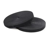 StarTech.com 25ft Hook and Loop Roll - Cut-to-Size Reusable Cable Ties - Bulk Industrial Wire Fastener Tape /Adjustable Fabric Wraps Black / Resuable Self Gripping Cable Management Straps