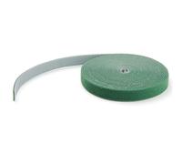 StarTech.com 25ft Hook and Loop Roll - Cut-to-Size Reusable Cable Ties - Bulk Industrial Wire Fastener Tape /Adjustable Fabric Wraps Green / Resuable Self Gripping Cable Management Straps