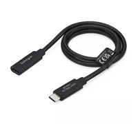 StarTech.com 2ft (60cm) 40Gbps USB4 Extension Cable Thunderbolt 4 Compatible 240W Charging 8K 60Hz/4K 240Hz USB-C Extender Cord DP2.1 Type C Male to Female MacBook iPhone iPad