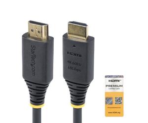 StarTech.com 2m 6.6ft Premium Certified High Speed HDMI Cable 4K 60Hz/1440p 144H