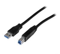 StarTech.com 2m (6 ft) Certified SuperSpeed USB 3.0 A to B Cable - M/M 2 m USB A USB B USB 3.2 Gen 1 (3.1 Gen 1) 5 Gbit/s Black