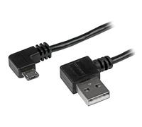 StarTech.com 2m 6 ft Micro-USB Cable with Right-Angled Connectors - M/M - USB A to Micro B Cable - 6ft Right Angle Micro USB Cable (USB2AUB2RA2M)