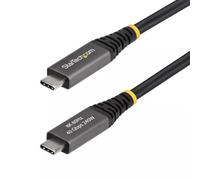 StarTech.com 2m (6ft) Active USB4 Cable 40Gbps 240W PD 8K 60Hz/4K 240Hz DP2.1 DP40 TPE Jacket Thunderbolt 4 Compatible USB-C Cable - Black USB-C Cord