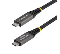 StarTech.com 2m (6ft) Active USB4 Cable, 40Gbps, 240W PD, 8K 60Hz/4K 240Hz DP2.1 DP40, TPE Jacket, Thunderbolt 4 Compatible USB-C Cable - Black USB-C Cord