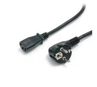 StarTech.com 2m (6ft) Computer Power Cord, 18AWG, EU Schuko to C13 Power Cord, 250V 10A, Black Replacement AC Cord, TV/Monitor Power Cable, Schuko CEE 7/7 to IEC 60320 C13 Power Cord - PC Power Supply Cable