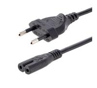 StarTech.com 2m (6ft) Laptop Power Cord, EU Plug to C7, 2.5A 250V, 18AWG, Laptop Replacement Cord, Printer Power Cable, Laptop Charger Cord, Laptop Power Brick Cord