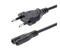 StarTech.com 2m (6ft) Laptop Power Cord EU Plug to C7 2.5A 250V 18AWG Laptop Replacement Cord Printer Power Cable Laptop Charger Cord Laptop Power Brick Cord