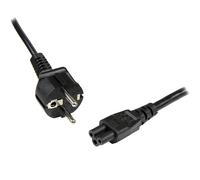 StarTech.com 2m (6ft) Laptop Power Cord, EU Schuko to C5, 2.5A 250V, 18AWG, Notebook / Laptop Replacement AC Cord, Power Brick Cord, Laptop Charger Cable, Clover Leaf/Mickey Mouse Power Cord