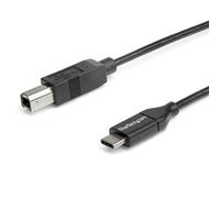 StarTech.com 2m 6ft USB C to USB B Cable - USB 2.0 - USB Type C Printer Cable M/M - USB 2.0 Type-C to Type-B Cable (USB2CB2M)