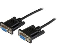 StarTech.com 2m Black DB9 RS232 Serial Null Modem Cable F/F - DB9 Female to Fem