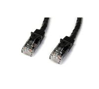 StarTech.com 2m CAT6 Ethernet Cable - Black CAT 6 Gigabit Ethernet Wire -650MHz 100W PoE RJ45 UTP Network/Patch Cord Snagless w/Strain Relief Fluke Tested/Wiring is UL Certified/TIA