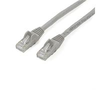 StarTech.com 2m CAT6 Ethernet Cable - Grey CAT 6 Gigabit Ethernet Wire -650MHz 100W PoE RJ45 UTP Network/Patch Cord Snagless w/Strain Relief Fluke Tested/Wiring is UL Certified/TIA