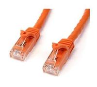 StarTech.com 2m CAT6 Ethernet Cable - Orange CAT 6 Gigabit Ethernet Wire -650MHz 100W PoE RJ45 UTP Network/Patch Cord Snagless w/Strain Relief Fluke Tested/Wiring is UL Certified/TIA