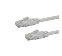 StarTech.com 2m CAT6 Ethernet Cable - White CAT 6 Gigabit Ethernet Wire -250MHz 100W PoE RJ45 UTP Network/Patch Cord Snagless w/Strain Relief Individually Tested