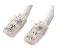 StarTech.com 2m CAT6 Ethernet Cable - White CAT 6 Gigabit Ethernet Wire -650MHz 100W PoE RJ45 UTP Network/Patch Cord Snagless w/Strain Relief Fluke Tested/Wiring is UL Certified/TIA