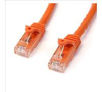 StarTech.com 2m CAT6 Ethernet Cable - Orange CAT 6 Gigabit Ethernet Wire -650MHz 100W PoE RJ45 UTP Network/Patch Cord Snagless w/Strain Relief Fluke Tested/Wiring is UL Certified/TIA