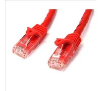 StarTech.com 2m CAT6 Ethernet Cable - Red CAT 6 Gigabit Ethernet Wire -650MHz 100W PoE RJ45 UTP Network/Patch Cord Snagless w/Strain Relief Fluke Tested/Wiring is UL Certified/TIA