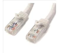StarTech.com 2m CAT6 Ethernet Cable - White CAT 6 Gigabit Ethernet Wire -650MHz 100W PoE RJ45 UTP Network/Patch Cord Snagless w/Strain Relief Fluke Tested/Wiring is UL Certified/TIA