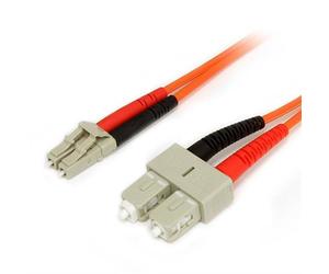 StarTech.com 2m Fiber Optic Cable - Multimode Duplex 62.5/125 LSZH Fiber Jumper Cord - LC/SC. Cable length: 2 m Fibre optic type: OM1 Connector 1: LC Connector 2: SC Core diameter: 62.5 m Full duplex