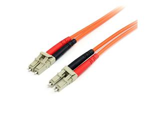 StarTech.com 2m Fiber Optic Cable - Multimode Duplex 62.5/125 - LSZH - LC/LC - OM1 - LC to LC Fiber Patch Cable (FIBLCLC2),Orange / Multimode Duplex