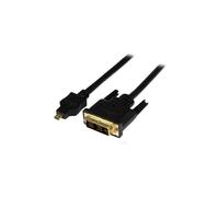StarTech.com 6ft (2m) Micro HDMI to DVI Cable - Micro HDMI to DVI Adapter Cable - Micro HDMI Type-D Device to DVI-D Single Link Monitor/Display/Projector Video Converter Cord - Durable