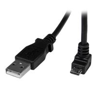 StarTech.com 2m Micro USB Cable Cord - A to Down Angle Micro B - Down Angled Mi