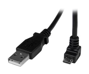 StarTech.com 2m Micro USB Cable Cord - A to Down Angle Micro B - Down Angled Mi