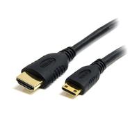 StarTech.com 2m Mini HDMI to HDMI Cable with Ethernet - 4K 30Hz High Speed Mini HDMI to HDMI Adapter Cable - Mini HDMI Type-C Device to HDMI Monitor/Display - Durable Video Converter Cord