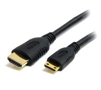 StarTech.com 2m Mini HDMI to HDMI Cable with Ethernet - 4K 30Hz High Speed Mini HDMI to HDMI Adapter Cable - Mini HDMI Type-C Device to HDMI Monitor/Display - Durable Video Converter Cord