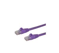 StarTech.com 2m CAT6 Ethernet Cable - Purple CAT 6 Gigabit Ethernet Wire -650MHz 100W PoE RJ45 UTP Network/Patch Cord Snagless w/Strain Relief Fluke Tested/Wiring is UL Certified/TIA