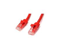 StarTech.com 2m CAT6 Ethernet Cable - Red CAT 6 Gigabit Ethernet Wire -650MHz 100W PoE RJ45 UTP Network/Patch Cord Snagless w/Strain Relief Fluke Tested/Wiring is UL Certified/TIA