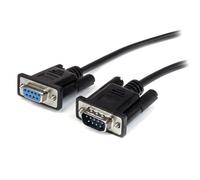 StarTech.com 2m Black Straight Through DB9 RS232 Serial Cable - M/F