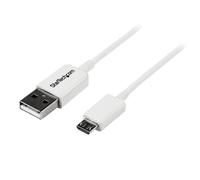 StarTech.com 2m White Micro USB Cable Cord - A to Micro B - Micro USB Charging D