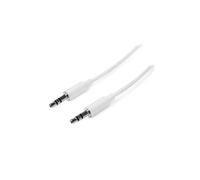 StarTech.com 2m White Slim 3.5mm Stereo Audio Cable - Male to Male