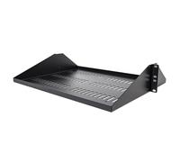 StarTech.com 2U Server Rack Shelf, Center Mounted Universal Vented Rackmount Cantilever Tray for 19" Network Equipment Rack, Heavy Duty Steel, 200lb Capacity, 14" Deep, Black