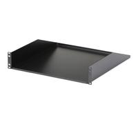 StarTech.com 2U Server Rack Shelf - Universal Rack Mount Cantilever Shelf for 19" Network Equipment Rack & Cabinet - Heavy Duty Steel Weight Capacity 125lb/56kg - 18" Deep Tray, Black (CABSHELFHD)